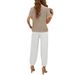 DiYun European And American Casual Resort Style Simple Nine-Point Pants Set Women's Clothing 2025_ecoleips.com