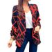 2025 Spring Autumn Fashionable Versatile Printed European And American Style Unbuttoned Blazer With Suit Collar_ecoleips.com