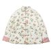 Women's Clothing Thick Floral Print Cotton Vintage Floral Cotton Coat Women's Loose Fit Handmade Frog Button Embroidered Jacket Boho Chic Outerwear_ecoleips.com