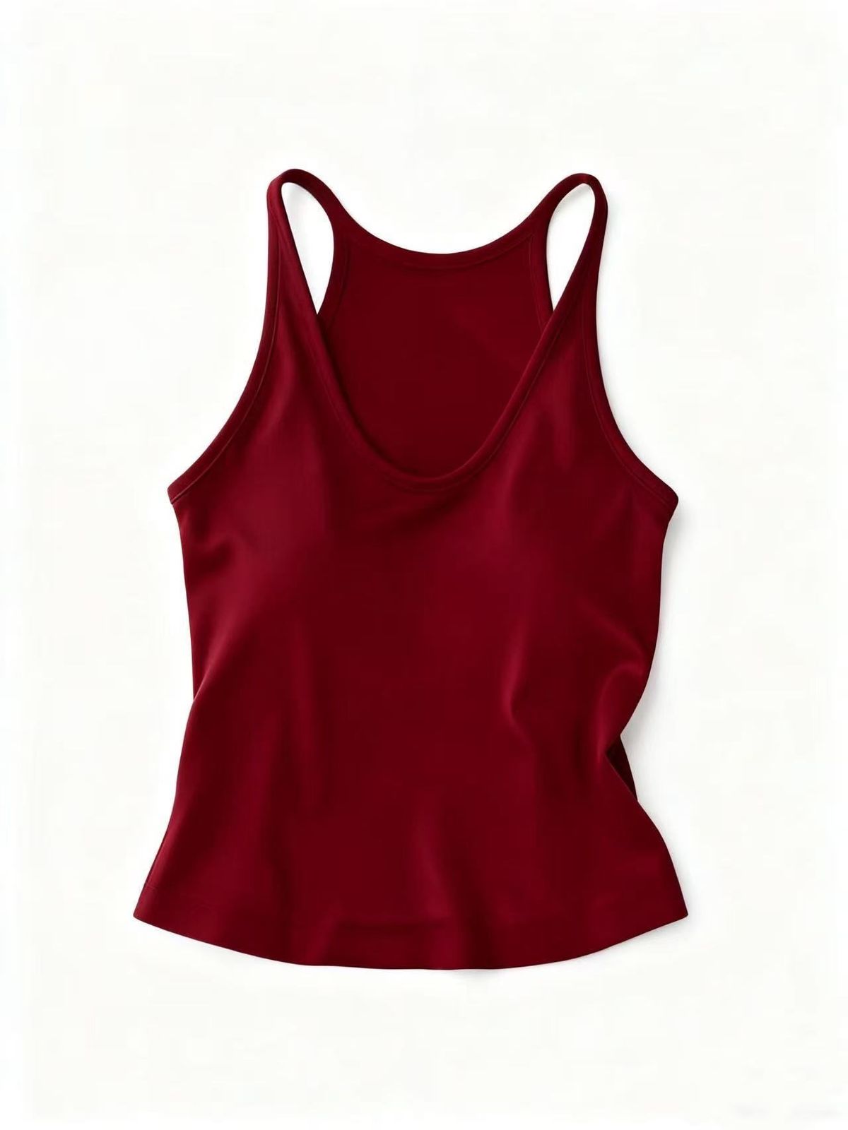 Aria Basics Aria Basics 2026 Model Women's Summer Halter Neck Tank Top, Elastic Sleeveless Camisole For Outer Wear, Short Top That Covers Side_ecoleips.com