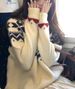 girl Feil Island Loose Round Neck Sweater For Women, Autumn And Winter Thickened Retro College Style Jacquard Versatile_ecoleips.com