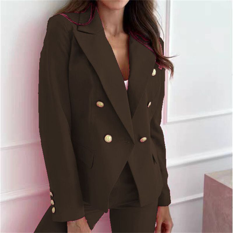 Women's Clothing Spring And Autumn New Solid Color Fashion Casual Suit Short Autumn Jacket For Women_ecoleips.com