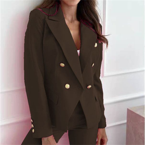 Women's Clothing Spring And Autumn New Solid Color Fashion Casual Suit Short Autumn Jacket For Women_ecoleips.com