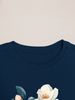 100% Pure Cotton Women's Spring And Autumn Comfortable Casual Long Sleeved Paris Graphic Printed Round Neck T-shirt_ecoleips.com