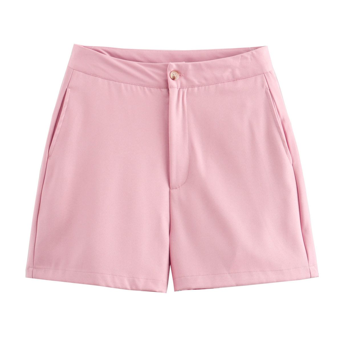 Verve 2024 Summer New Women's Fashion Simple Sleeveless Button Decorated Vest Casual Shorts Set_ecoleips.com