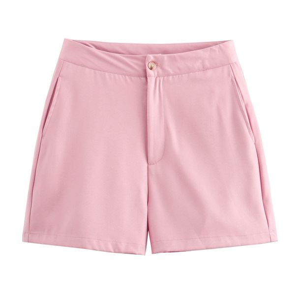 Verve 2024 Summer New Women's Fashion Simple Sleeveless Button Decorated Vest Casual Shorts Set_ecoleips.com