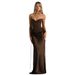 Women's 2 Piece Sexy Solid Color Strapless Belted Ruched Bodycon Maxi Dress Set – Elegant Party Gown_ecoleips.com