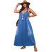 K Elegant Deep V-sleeveless Dress For Women's Clothing_ecoleips.com