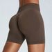 Women's Clothing Seamless Yoga Shorts Women's Three Point High Waist Peach Sports Pants Nude Quick Drying Fitness Yoga Clothes_ecoleips.com