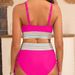 Sexy High-Waist Bikini Set – V-Neck Tie-Front Push-Up Swimsuit For Women (S-2XL) – Trendy Two-Piece Beachwear_ecoleips.com
