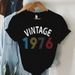 Women’s Retro Shirts Graphic 1976 Shirts Design Fashion Trend Tee Y2k Clothing 50th Birthday Gift For Women T Shirts Tops Female_ecoleips.com