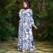 Modest Abaya Dress Women's Clothing Autumn Fashion Print Dress New Style Designs_ecoleips.com