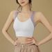 Aria Basics Aria Basics Autumn And Winter High-intensity Cross-back Yoga Tank Top For Women With Fixed Cups, Slim Fit, Color-blocking Pilates_ecoleips.com