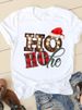 European And American Cross-border Foreign Trade Women's Clothing Christmas-themed Round-neck Printed Short-sleeve_ecoleips.com