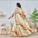 Women's Clothing Middle East New Printed Cardigan Two Piece Dress_ecoleips.com