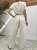 2025 Summer New Organic Cotton Women's Clothing Casual Suit Women's Top + Pants_ecoleips.com
