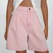 Women's Clothing Fashion Casual Striped Loose High Waist Large Size Denim Shorts Women Jeans_ecoleips.com