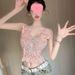 ng2510292 2025 Summer French Sweet And Spicy Lace Camisole Vest With Chest Pads Versatile Top For Women_ecoleips.com