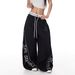 Women's Trendy Hip Hop Street Dance Sweatpants Curved Drape Casual Pants for Autumn Jazz Dance England Style Fashion_ecoleips.com