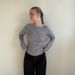 European And American Style Basic Low Round Neck Sexy Backless Striped T-shirt For Women, Pullover Slim-fit Knitted_ecoleips.com