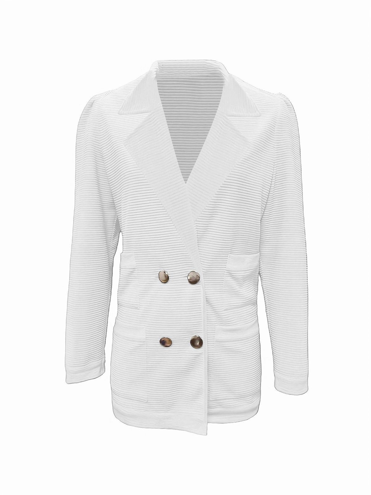 Kk Women's Short Textured Casual Top Long Sleeved Jacket New Style_ecoleips.com