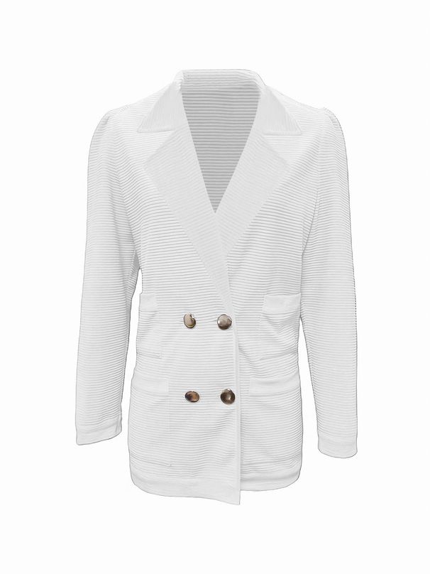 Kk Women's Short Textured Casual Top Long Sleeved Jacket New Style_ecoleips.com