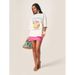 MISSGUIDED Women's Pure Cotton Graphic OV Top European Size Tropical Bliss Coconut Design_ecoleips.com