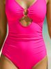 Aria Basics 2026 New European And American Style Women's Slimming One-Piece Swimsuit_ecoleips.com