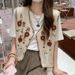 Pastoral Style Summer Autumn Women Vest Embroidery Vintage Knitted Crochet Flower Vest Female Hollow Out Jumpers Waistcoat Top_ecoleips.com