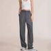 ND Cross-Border Elegant Commuting Draped Slimming Thickened High-Waisted Versatile Casual Wide-Leg Trousers For_ecoleips.com