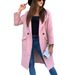 Cross-border 2024 Wish European And American New Autumn/Winter Solid Color Long-Sleeve Suit Collar Button Pocket_ecoleips.com