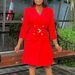 Women's Clothing High Waist Fashion Waist Waist Pleated Stitching Medium Long Suit Dress_ecoleips.com