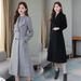 elegant long wool coat for women slim fi otch lapel overcoat in solid colors (grey, black, wine, y green, khaki, navy)_ecoleips.com