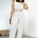 Women's Polka Dot High-Waisted Wide Leg Trousers Set Spring/Summer New Slimming Straight Leg Trousers Cross Border 2026_ecoleips.com