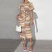 Women's Striped Belted Shirt Dress Summer Wrap Style Long Dress with Tie Waist for Office And Casual Wear_ecoleips.com