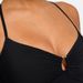 Aria Basics 2025 New European And American Solid Color Fahion Slimming One-Piece Women' Swimuit With Double Shoulder_ecoleips.com