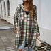 Diyun European And American 2025 Spring Summer Clothing Casual Loose Long Sleeve Women's Color-Block_ecoleips.com