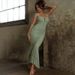 Women's Clothing Spring And Summer Suspender Splicing Dress Fashion Sexy Hot Girl Tight Pleated Fishtail Skirt_ecoleips.com