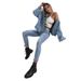 Aria Basics Aria Basics In Stock-20056 European And American Best-selling Foreign Trade Women's Vintage Casual Loose Large Pocket Denim Jacket_ecoleips.com