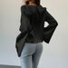 Voya Women's Sexy European And American Style Cardigan T-shirt For Spring And Summer 2026 New Item, Loose Satin Top With Straps_ecoleips.com