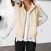 Women’s Quilted Sleeveless Zip Vest Jacket – Streetwear Layering Piece, Lightweight & Stylish, Polo Collar Design_ecoleips.com