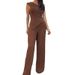 Women's solid color oblique collar striped elastic slim fit knitted sweater and pants suit for women_ecoleips.com