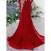 Command The Room In This Stunning Gown Elegant Red Evening Gown – Formal Banquet Dress For Hosts & Performers_ecoleips.com