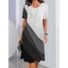 Women's Floral 3D Digital Print Casual Round Neck Dress Large Size Fashion Hot Sale Loose Fit_ecoleips.com