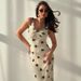 French Style Pure Desire Bow V Neck Strap Dress Women's Slim Bodycon Dress Summer Elegant Party Night Out Dress_ecoleips.com