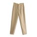 Suitable For All Seasons 38 Colors Autumn Women's Suit With Draping Effect, Commuter Harem Casual High-Waisted Long Pants For Women_ecoleips.com