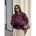 women’s leather jacket with detachable fur collar – p winter coat (black/khaki, s3xl)_ecoleips.com