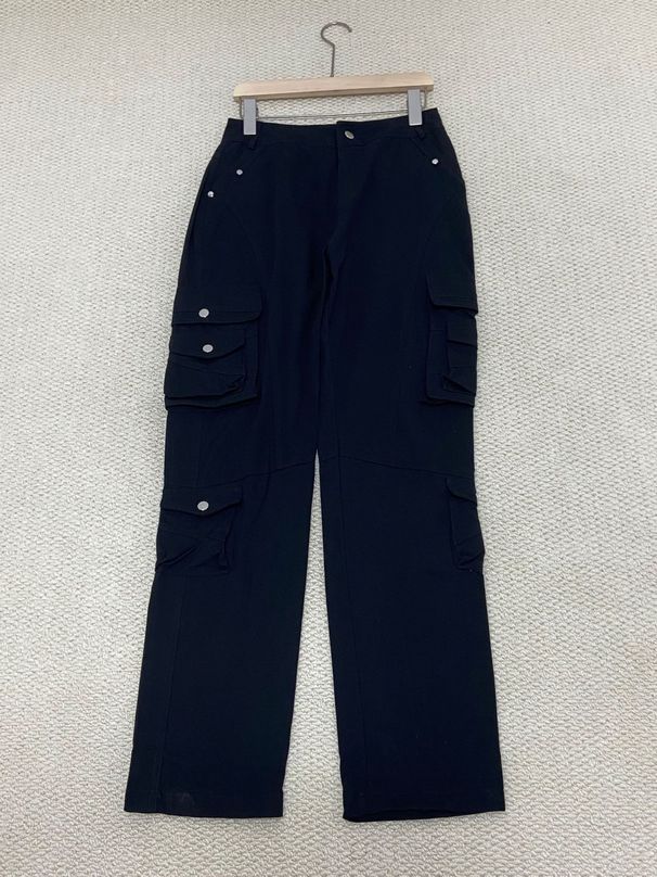 Women's Clothing Couples Multi Pocket Large Size Loose Straight Overalls_ecoleips.com