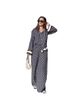 Bohemian Print Lounge Set – Women's Long Sleeve Shirt & High Waist Pants Outfit, Loose Fit Ethnic Two-Piece (Black/Grey/Blue, S-5XL)_ecoleips.com