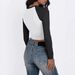Women's Clothing American Style Women's Long Sleeved Shirt Slim Fit Stretchy Color Blocked Slightly Short Milk Silk Top Autumn Hot_ecoleips.com